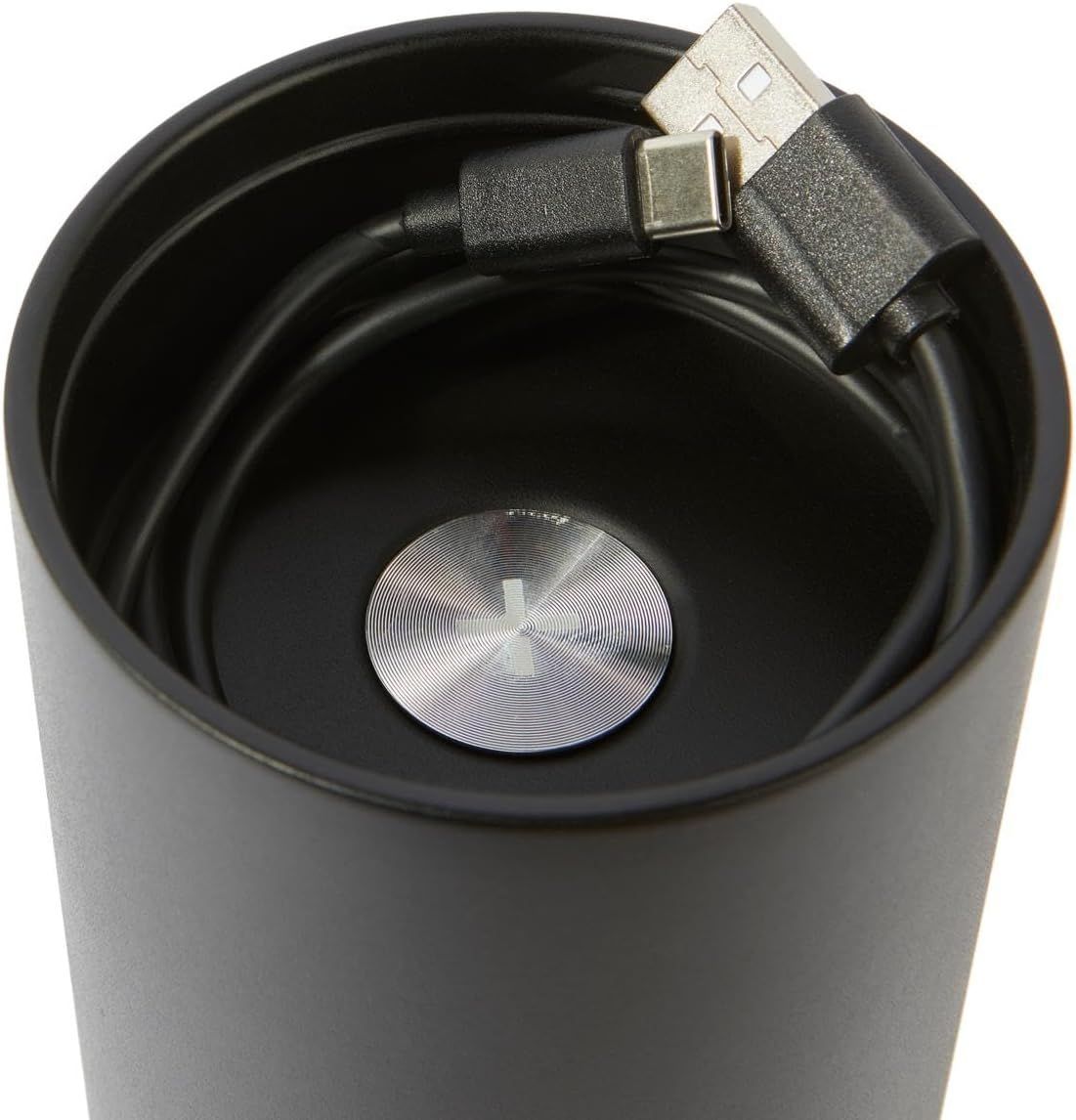 Tylt Insulated Wireless Charging Bottle - Black