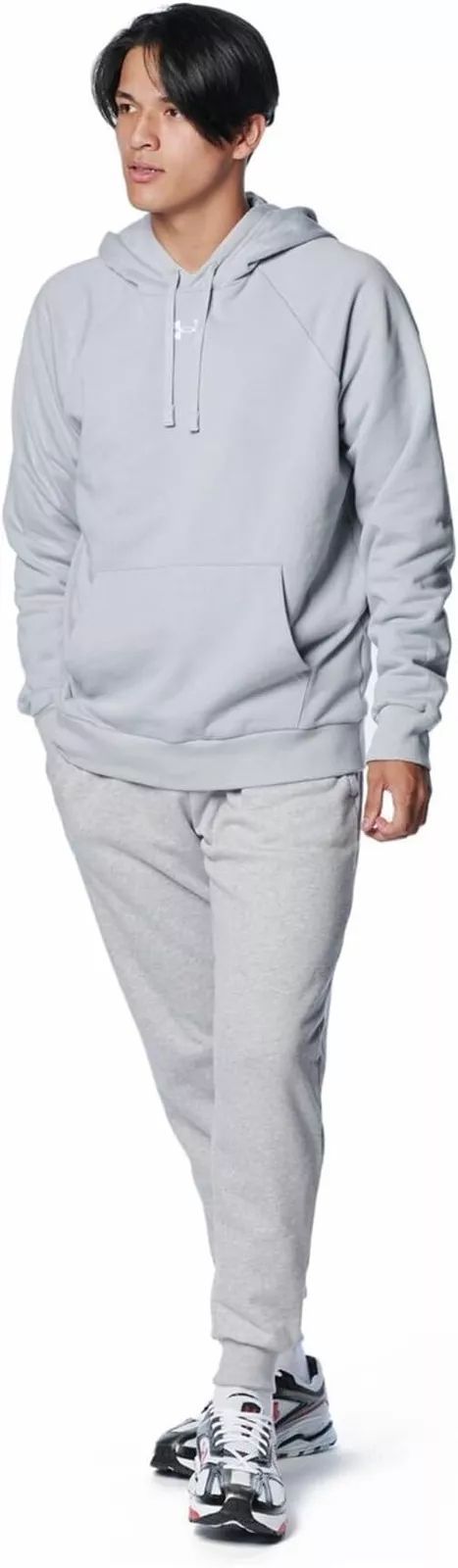 Under Armour Men's Rival Sportstyle Pullover Hoodie - L - Silver Grey