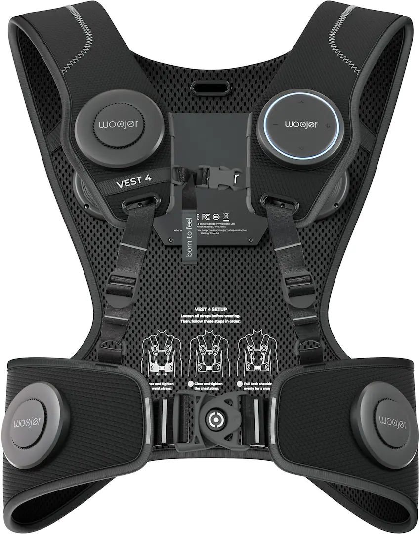 Woojer Woojer VEST 4 Haptic Gaming Vest - Black