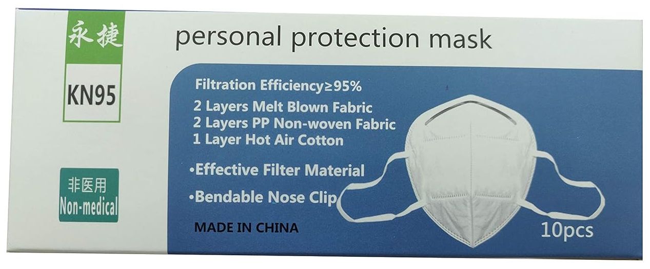 Yongjie KN95 Face Mask (Pack of 10) - White