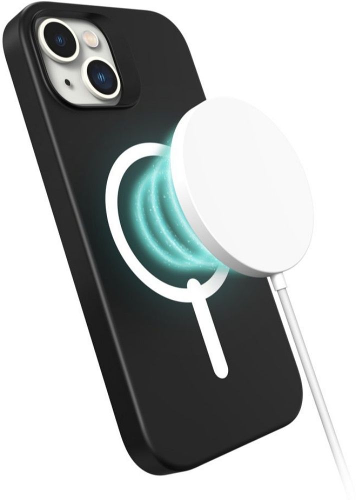 ZAGG London Snap Phone Case with MagSafe for iPhone 15 - Black Geo