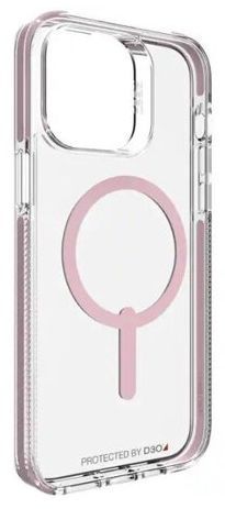 Zagg Piccadilly Snap Phone Case for iPhone 15 Plus - Clear/Pink