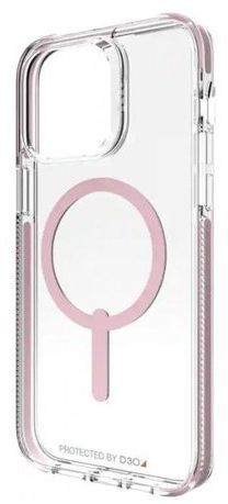 Zagg Piccadilly Snap Phone Case for iPhone 15 Plus - Clear/Pink
