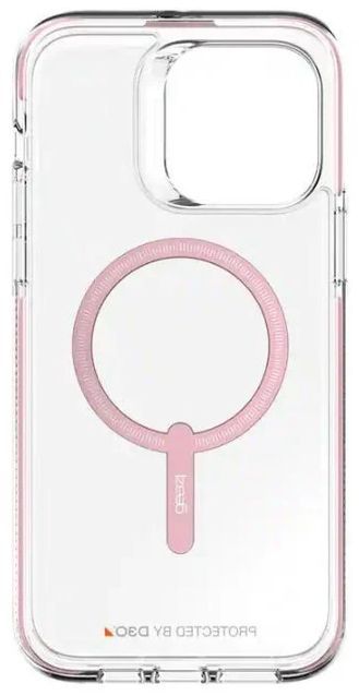 Zagg Piccadilly Snap Phone Case for iPhone 15 Plus - Clear/Pink