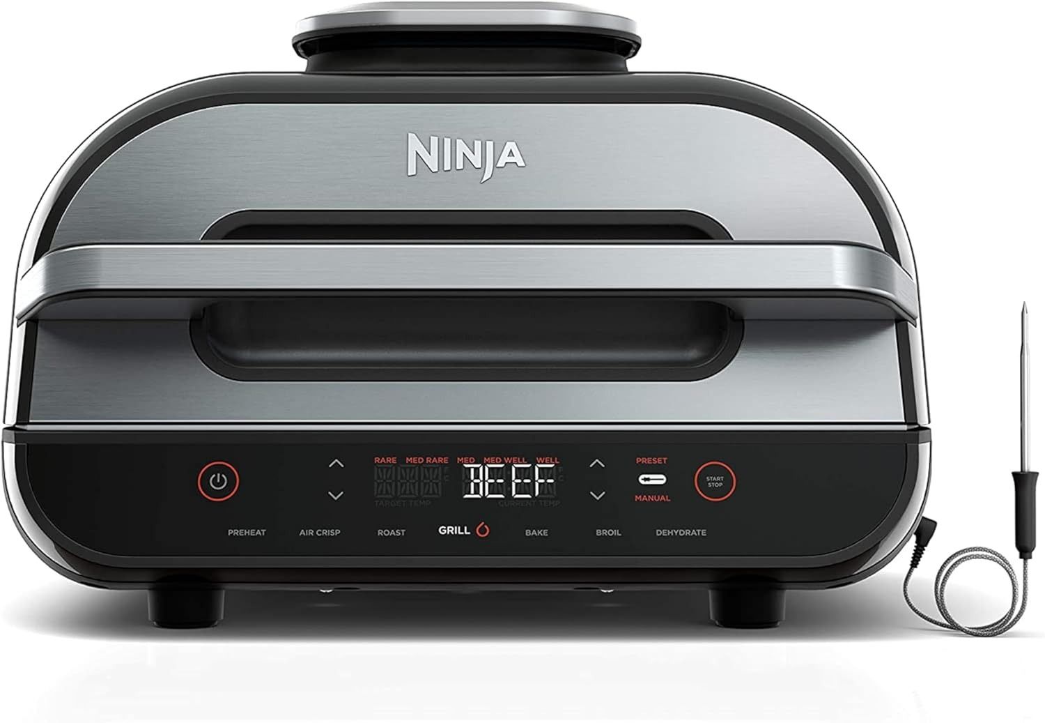 Ninja FG551 Foodi Smart XL 6-in-1 Indoor Grill With 4-Quart Air Fryer