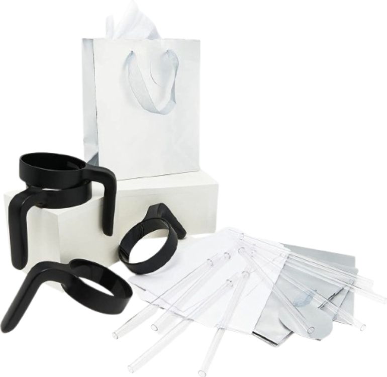 Primula Peak Tumbler Accessory Set with 8 Straws and 4 Handles