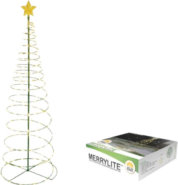 Touch of Eco Merrylite Solar LED Metal Christmas Tree Decoration