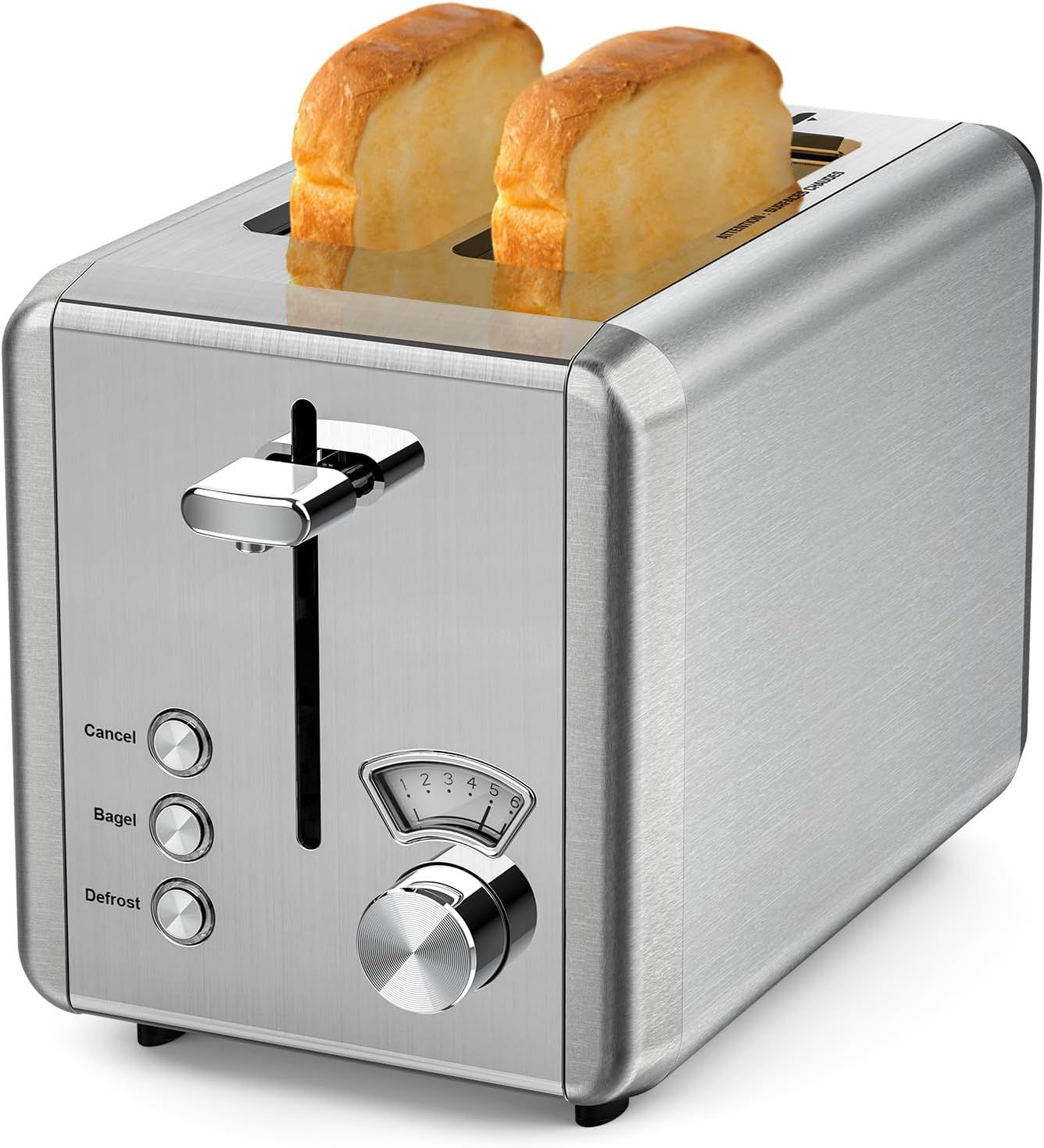 Whall KST022GU 1.5" Wide Slot with 6 Bread Shade Setting Toaster