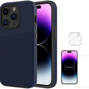 Axessorize PROTech Plus & ARMORGlass 360 Pack Phone Case for Apple iPhone 14 Pro