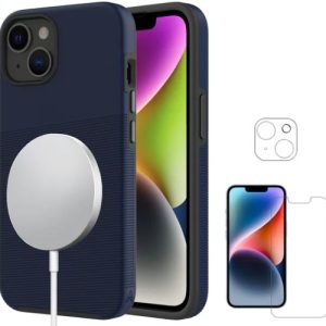 Axessorize PROTech Plus Compatible for Magsafe Phone Case & ARMORGlass 360 Pack for Apple iPhone 14 Plus