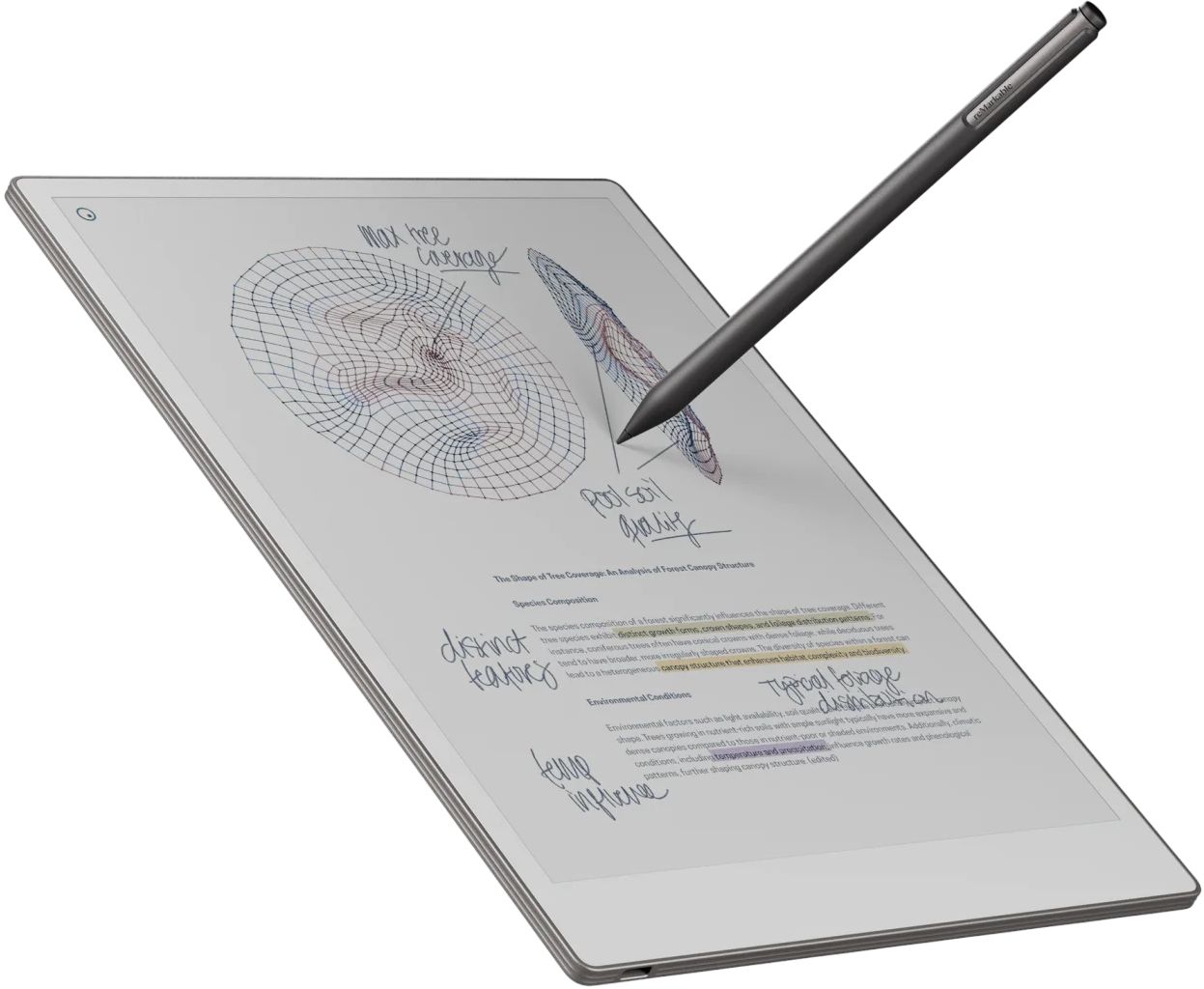 reMarkable Paper Pro 11.8" Tablet Bundle with Marker Plus and Mosaic Weave Book Folio - Image 8