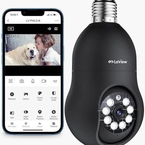 LaView Wireless Bulb Security Camera 360° LV-PWL2