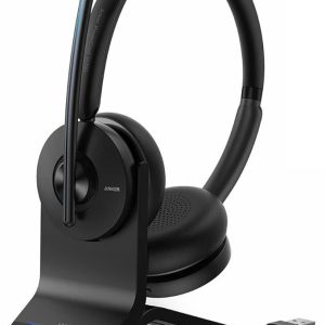 Anker PowerConf H700 Bluetooth Headset Mic Charging Stand