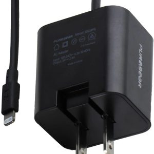 PureGear 12W 5ft MFI Lightning 8-Pin Wired Wall Charger for iPhone