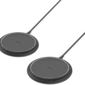 UbioLabs 10W Wireless Charging Pads Universal Qi Charging and USB-A Output (2-Pack)
