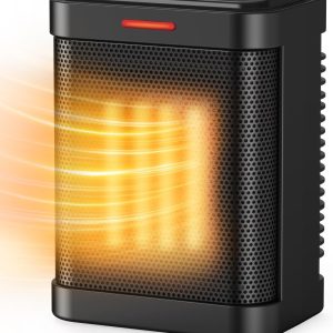 Pereysi PTC-SH002S Small Ceramic Space Heater with Thermostat