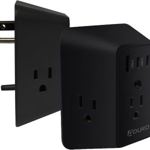 Aduro Multi Plug Outlet Extender Surge Protector Wall Charger