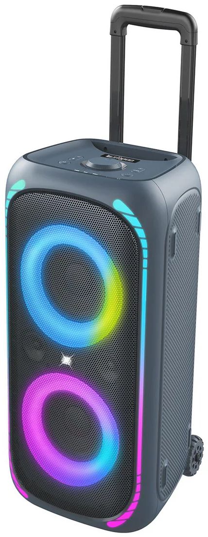 onn. 100094813 Bluetooth Wireless Speaker with Multicolour LED Lighting - Image 2