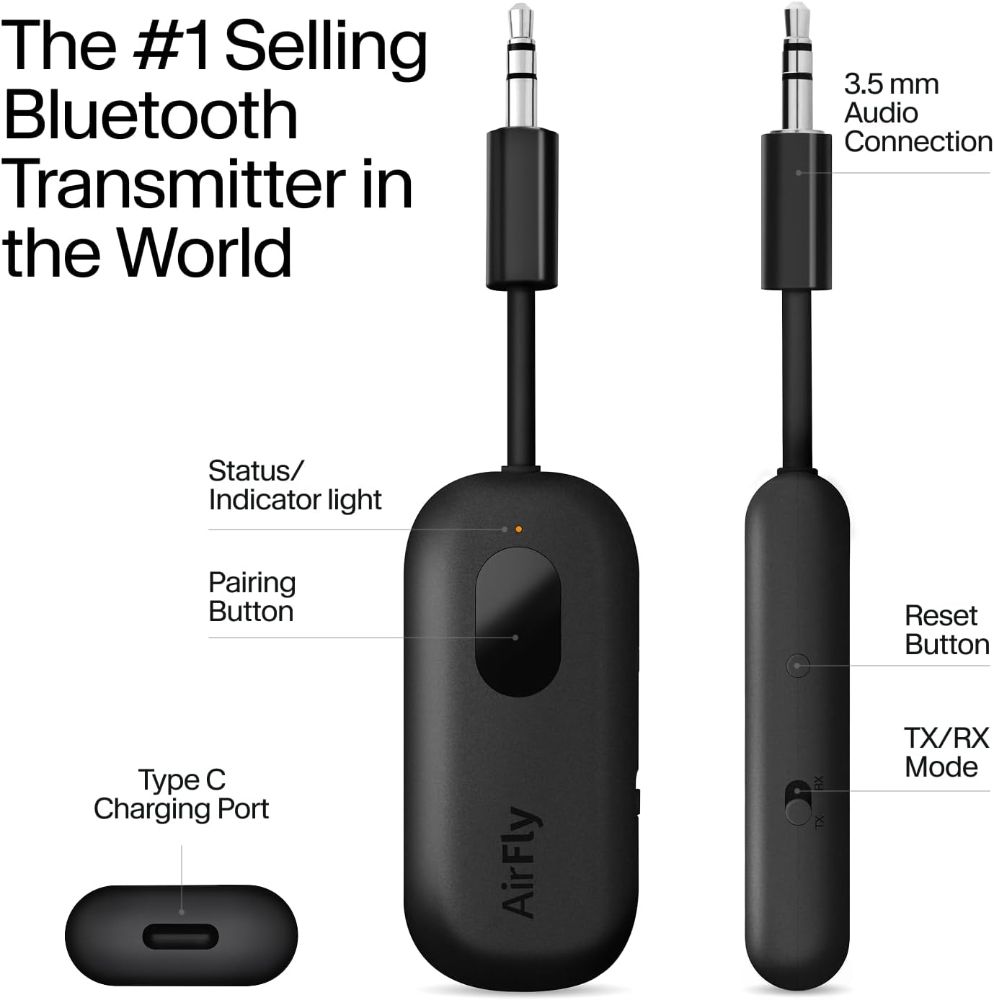 Twelve South AirFly Pro Portable Bluetooth Audio Receiver - Image 3