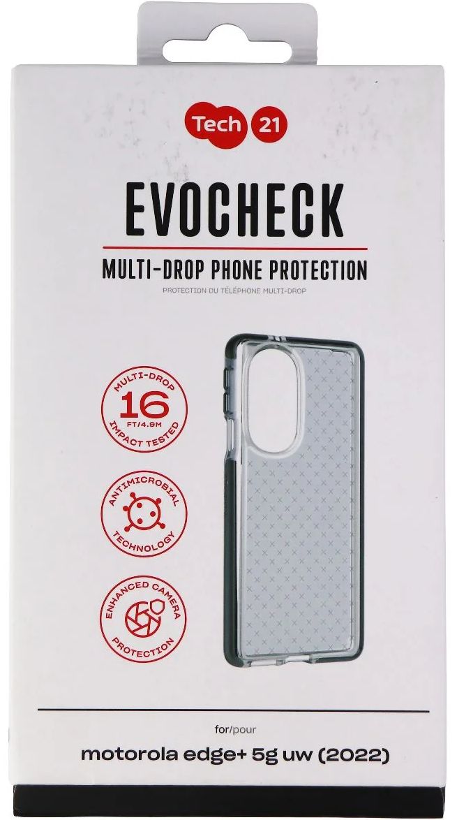 Tech21 Evo Check Gel Phone Case for Motorola Moto Edge+ 5G UW (2022) - Image 4