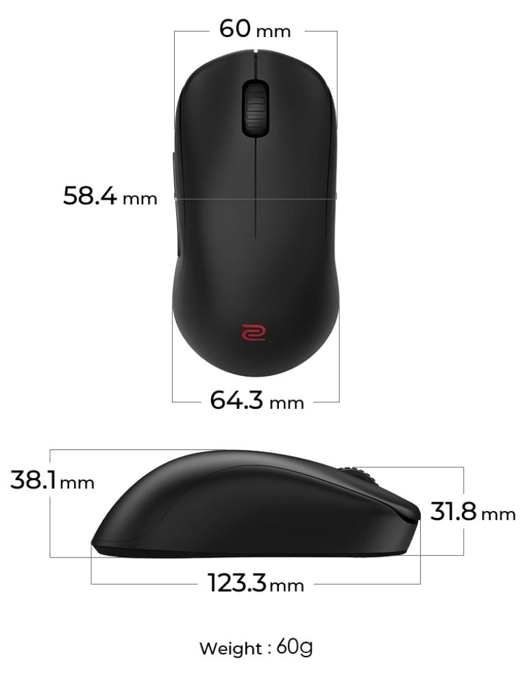 BenQ Zowie U2-DW 4K Wireless Mouse for Esports - Image 7