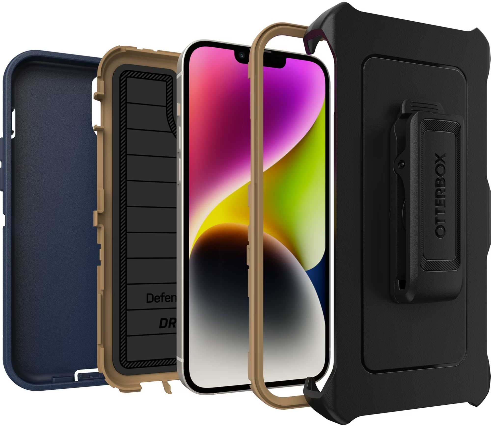 Otterbox Defender Series Pro Phone Case + Holster for iPhone 14 Plus - Image 20