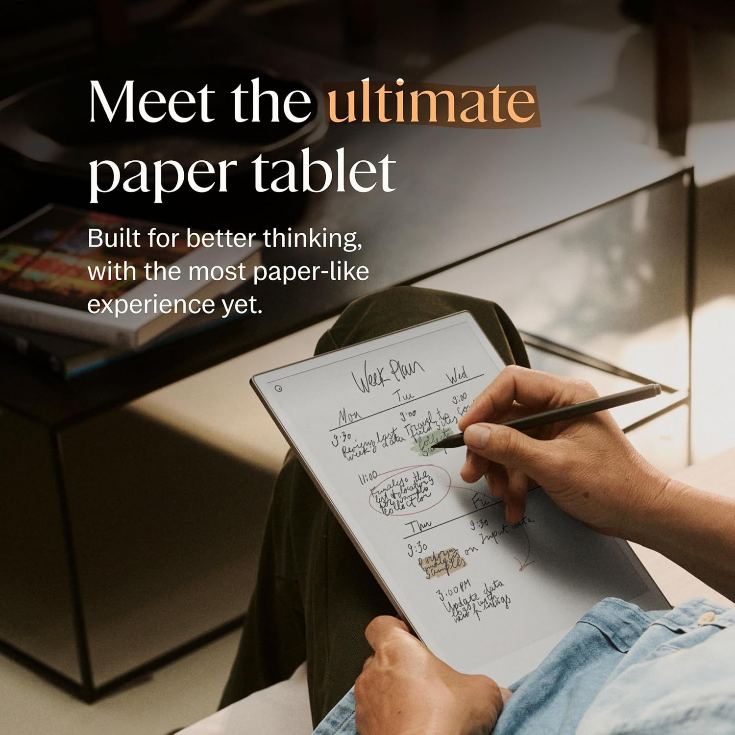 reMarkable Paper Pro 11.8" Tablet Bundle with Marker Plus and Mosaic Weave Book Folio - Image 49