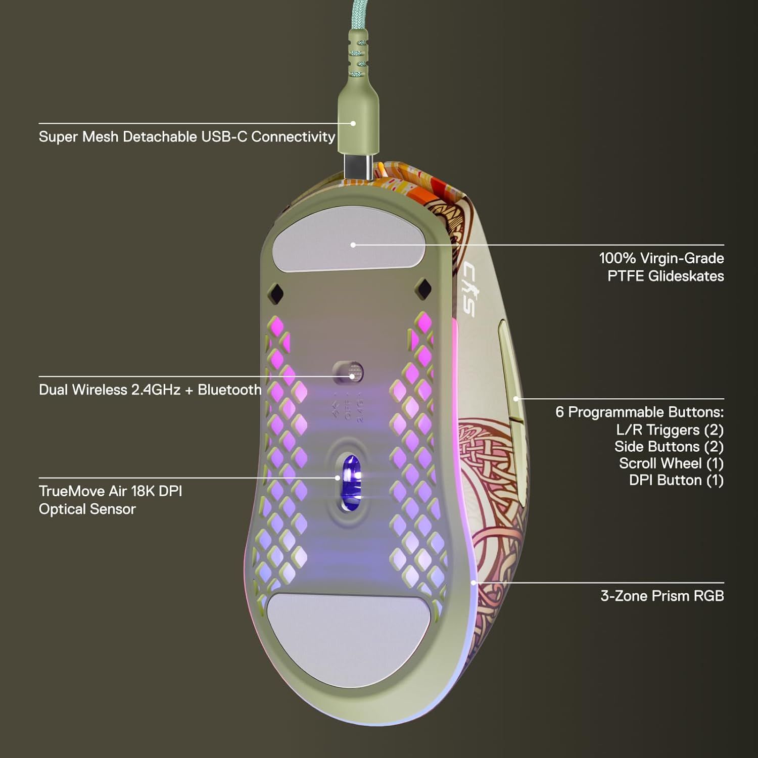 SteelSeries Aerox 3 Wireless Gaming Mouse - Image 47