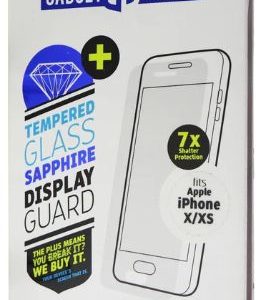 Gadget Guard Black Ice Sapphire Edition Glass Screen Protector for iPhone XS/X