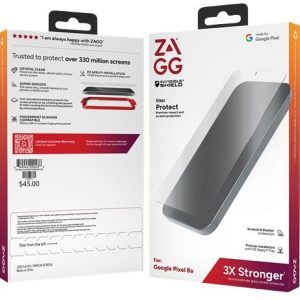 Zagg Invisible Shield Glass Biometric Screen Protector for Google Pixel 8a