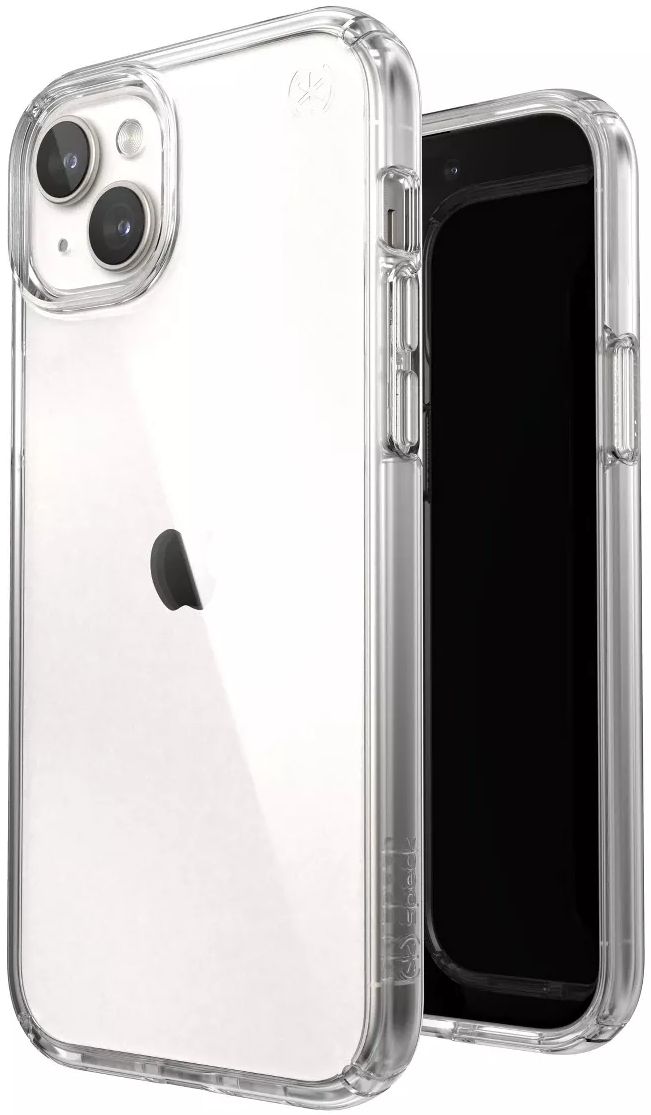 Speck Presidio Perfect Clear Phone Case for iPhone 15 Plus/iPhone 14 Plus