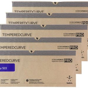 Belkin ScreenForce Pro TemperedCurve Screen Protector for Galaxy S22 (5-Pack)