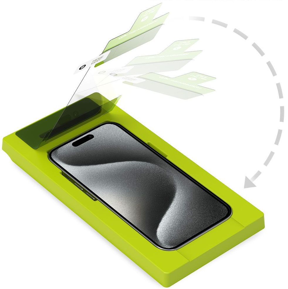 PureGear Steel 360 Tempered Glass Screen Protector for iPhone 15 Pro - Image 2