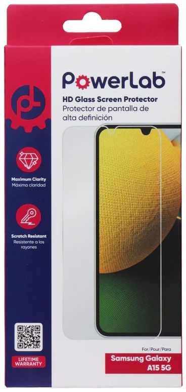 PowerLab High-Definition Glass Screen Protector for Samsung Galaxy A15 5G - Image 2