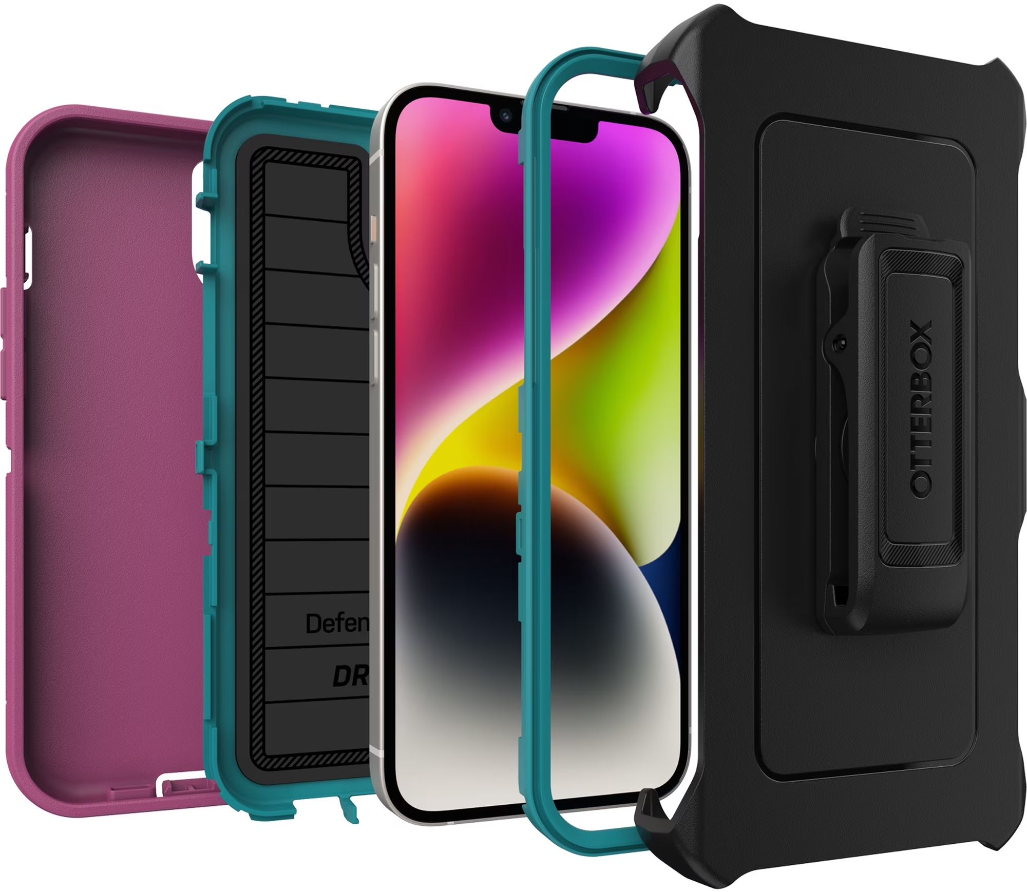 Otterbox Defender Series Pro Phone Case + Holster for iPhone 14 Plus - Image 26