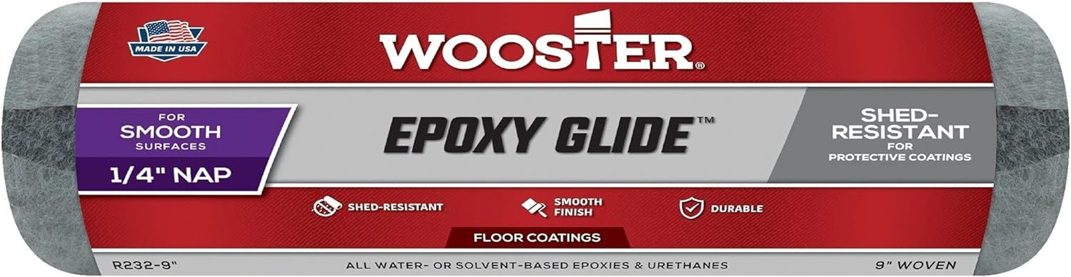 Wooster Brush R232-9 Epoxy Glide Roller Cover 1/4" Nap 9" (48-Pack)