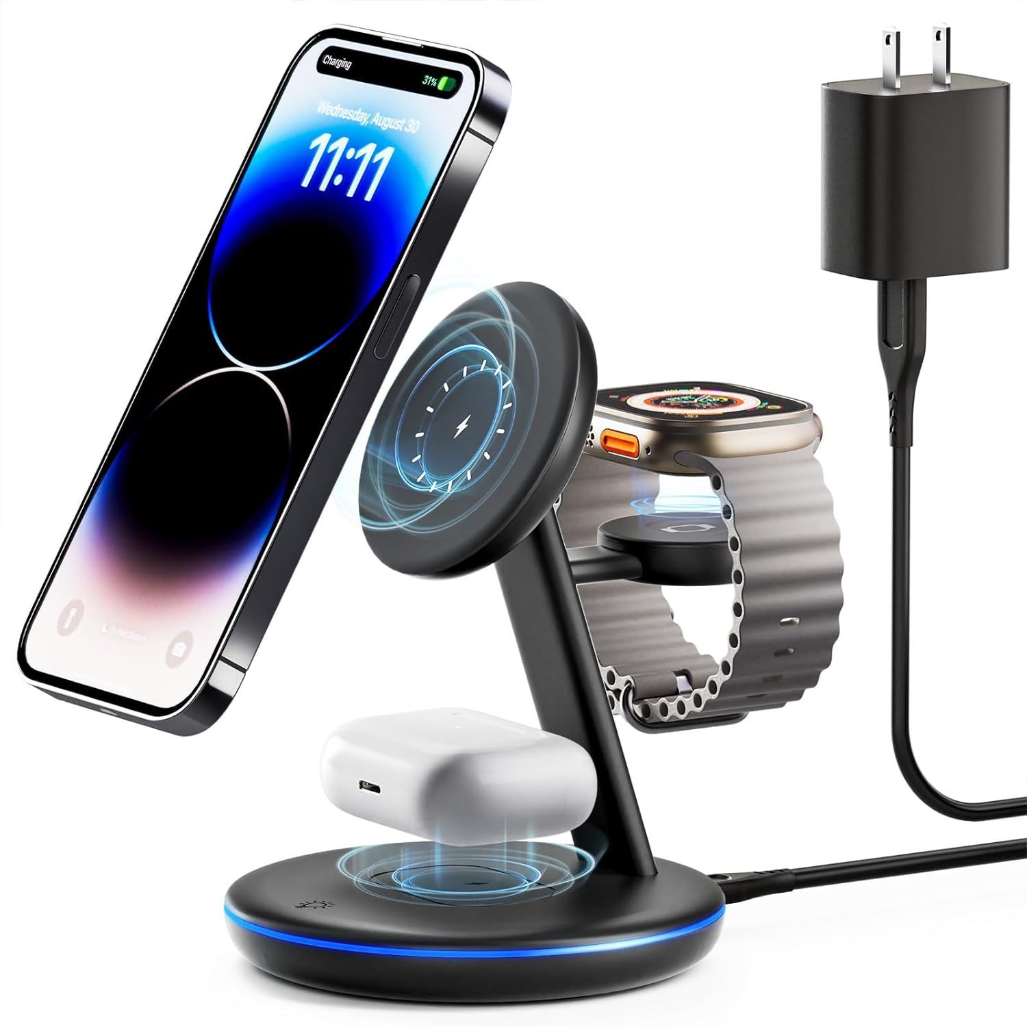 Pexxus 3 in 1 Charging Station for Apple Devices - Image 2
