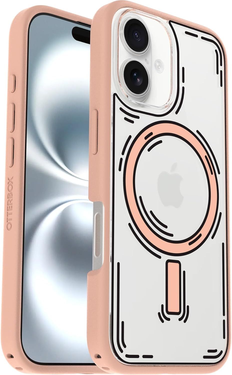 OtterBox Symmetry Series Clear Phone Case with MagSafe for iPhone 16 Plus - Image 22