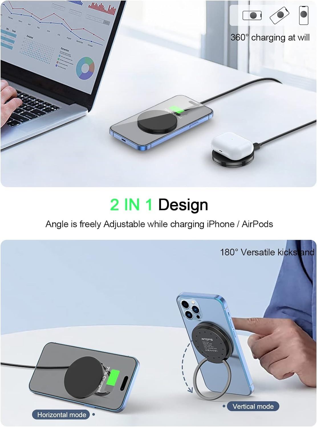 RTOPS Magnetic Wireless Charger - Image 2