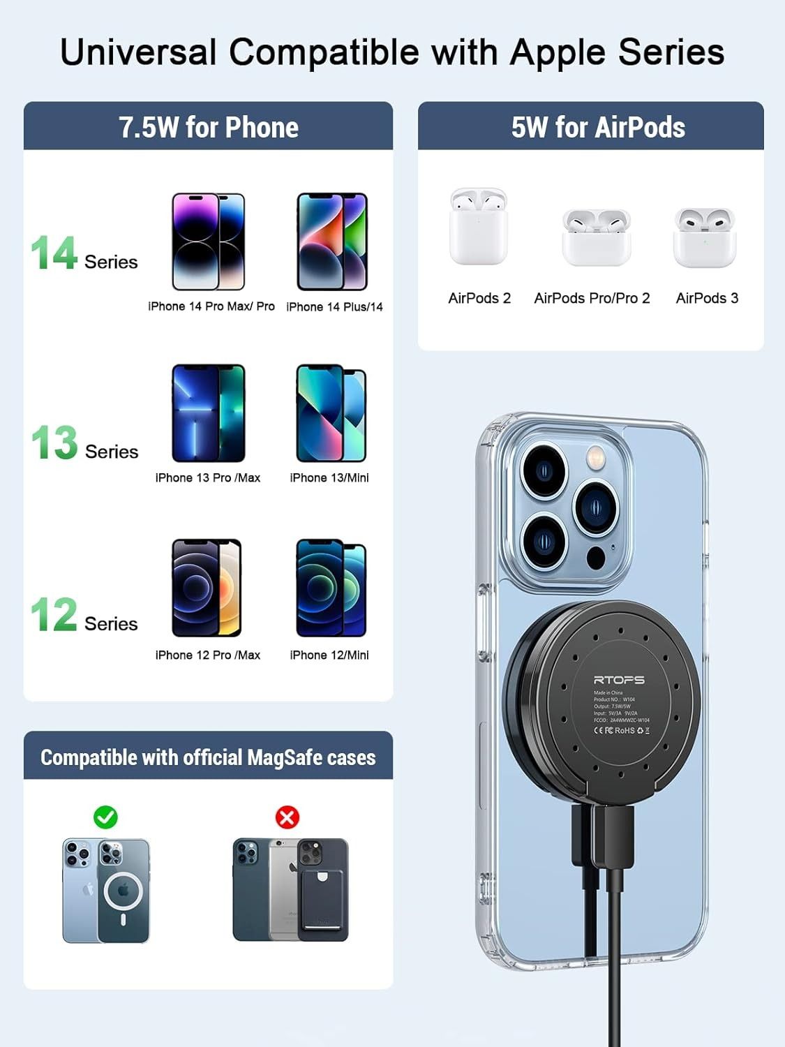 RTOPS Magnetic Wireless Charger - Image 3