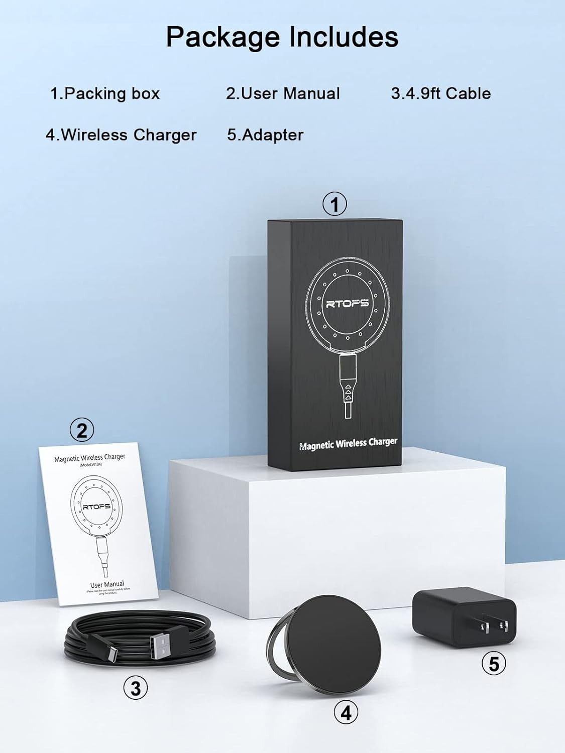 RTOPS Magnetic Wireless Charger - Image 4