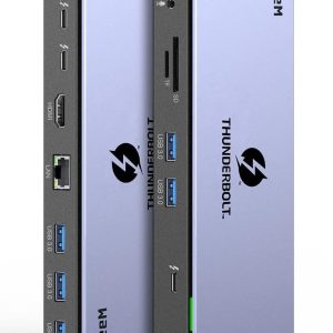 QGeeM 16 in 1 Universal USB C Thunderbolt 4 Docking Station