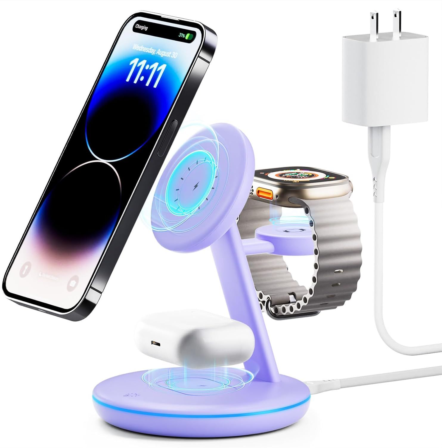 Pexxus 3 in 1 Charging Station for Apple Devices