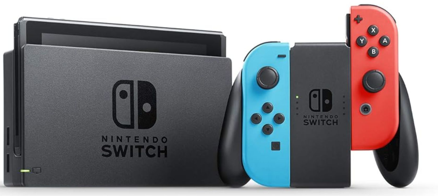 Nintendo Switch with Neon Blue and Neon Red Joy‑Con - Image 2