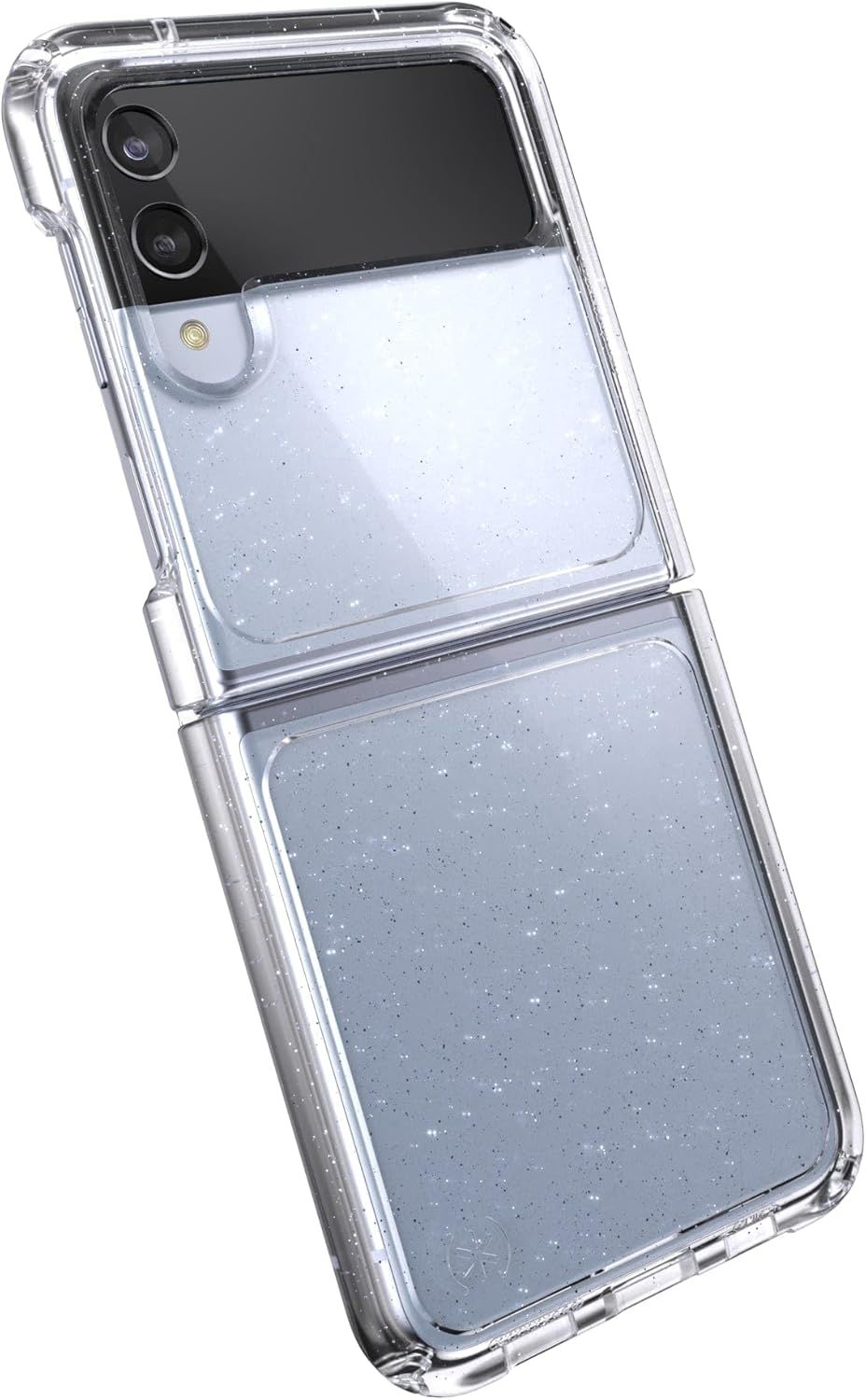 Speck Presidio Perfect-Clear Fold Glitter Phone Case for Samsung Galaxy Z Flip4/ Z Flip3