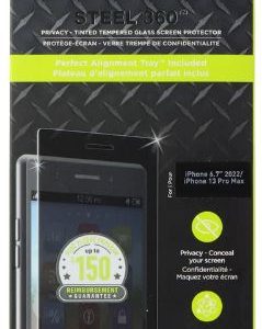PureGear Steel 360 Privacy Glass Screen Protector for Apple iPhone 14 Plus/13 Pro Max