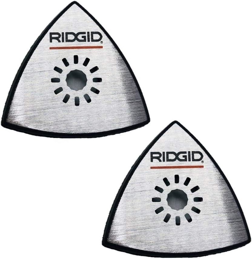 Ridgid R8223404 JobMax Multi-Tool Head Replacement Detail Sanding Backing Pad (2 Pack)