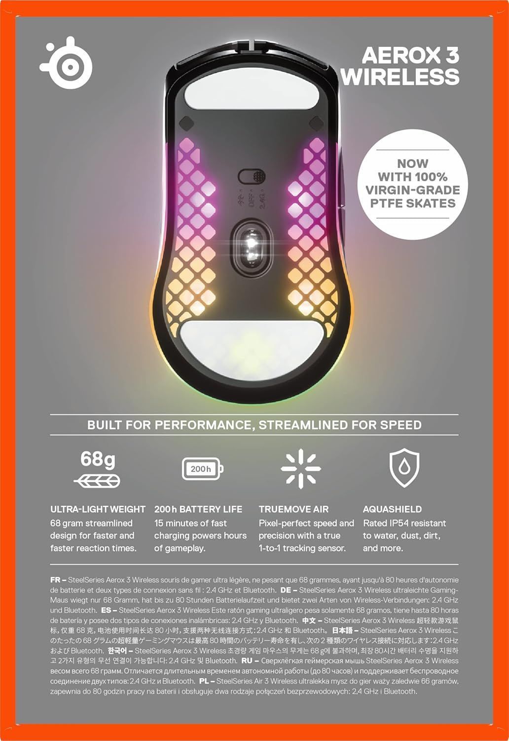 SteelSeries Aerox 3 Wireless Gaming Mouse - Image 33
