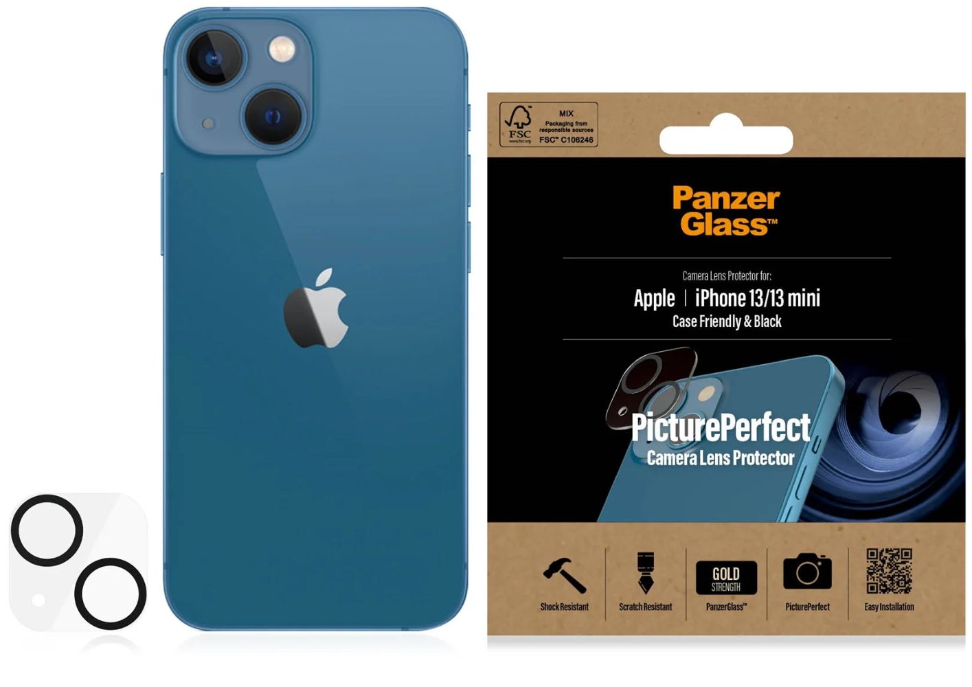PanzerGlass PicturePerfect Camera Lens Protector for iPhone 13/13 mini - Image 3