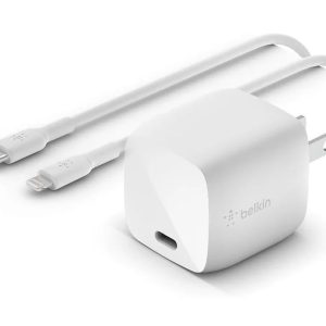Belkin Boost Charge 30W GaN Wall Charger + USB-C to Lightning